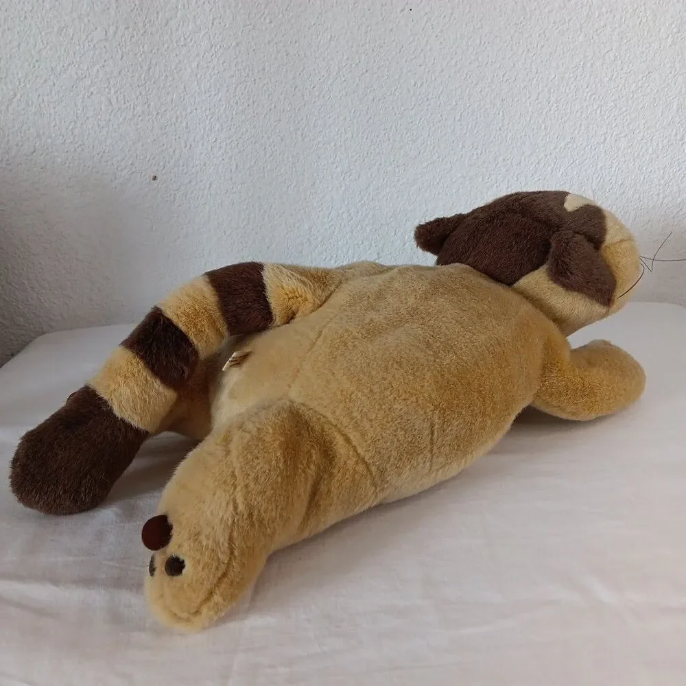 Jacob Cat Sekiguchi Plush Cat Brown Smiling Face Laying Kitty Toy Sven Hartmann